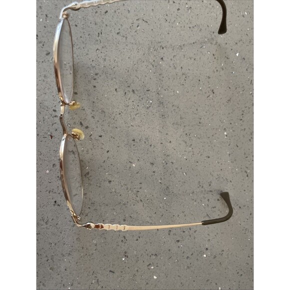 Elle Eyeglasses Frames ONLY Metal Full Rim Oval 50-18 silver main image 13